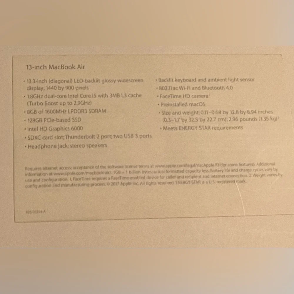 Apple MacBook Air 13 inch